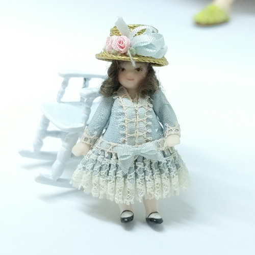 [일본작가] 비스크인형 - 실크원피스 소녀  약 4cm